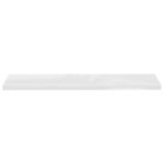 Étagère murale flottante Blanc brillant 120x23,5x3,8 cm MDF – Image 2