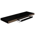 Étagère murale flottante 4 pcs Noir brillant 80x23,5x3,8 cm MDF – Image 6