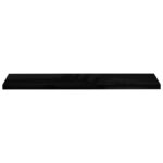 Étagère murale flottante Noir brillant 120x23,5x3,8 cm MDF – Image 2