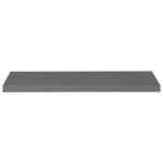Étagère murale flottante 4 pcs Gris brillant 90x23,5x3,8 cm MDF – Image 3