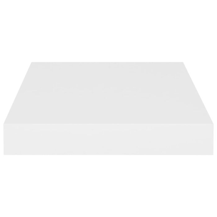 Étagères murales flottantes 2 pcs blanc 23x23,5x3,8 cm MDF – Image 3