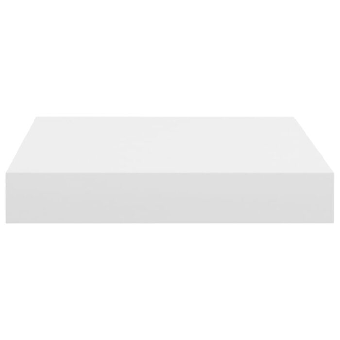 Étagères murales flottantes 2 pcs blanc 23x23,5x3,8 cm MDF – Image 4