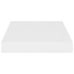 Étagères murales flottantes 4 pcs blanc 23x23,5x3,8 cm MDF – Image 3