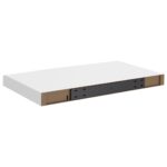 Étagère murale flottante blanc 50x23x3,8 cm MDF – Image 5
