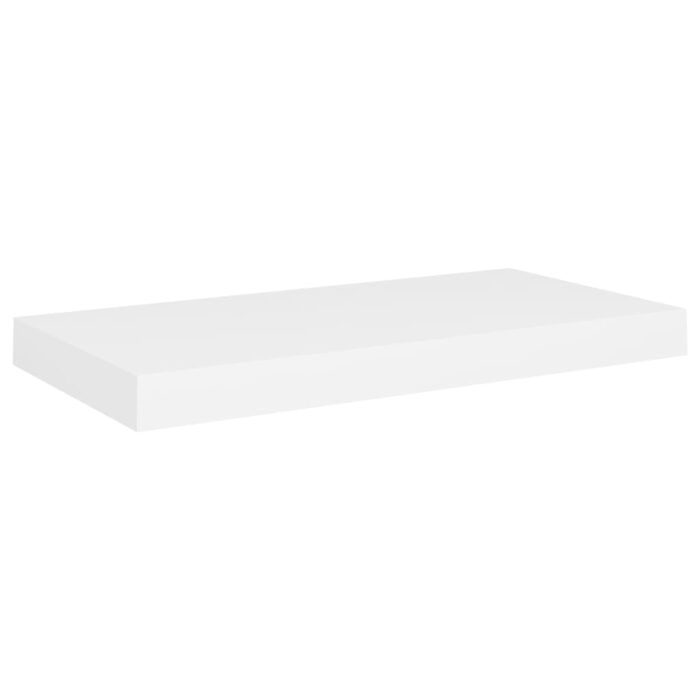 Étagères murales flottantes 2 pcs blanc 50x23x3,8 cm MDF – Image 2