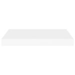 Étagères murales flottantes 2 pcs blanc 50x23x3,8 cm MDF – Image 3