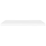 Étagères murales flottantes 2 pcs blanc 80x23,5x3,8 cm MDF – Image 3