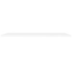 Étagères murales flottantes 2 pcs blanc 120x23,5x3,8 cm MDF – Image 3