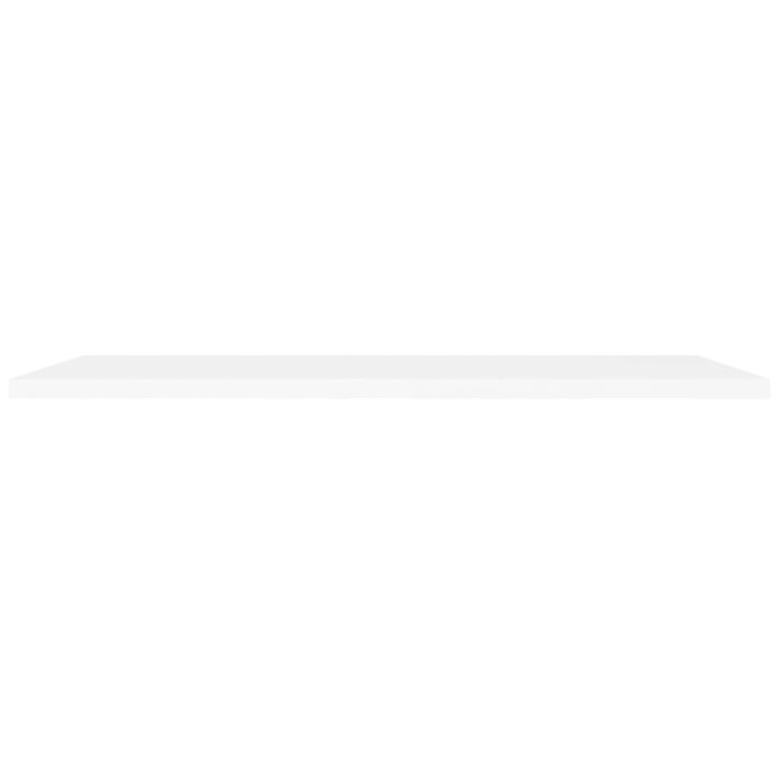 Étagères murales flottantes 2 pcs blanc 120x23,5x3,8 cm MDF – Image 3