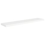 Étagères murales flottantes 4 pcs blanc 120x23,5x3,8 cm MDF – Image 2