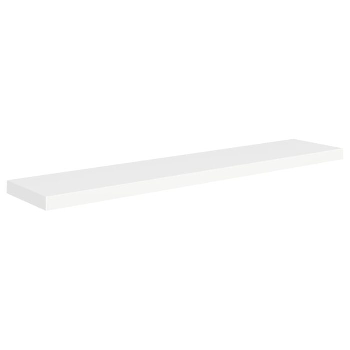 Étagères murales flottantes 4 pcs blanc 120x23,5x3,8 cm MDF – Image 2