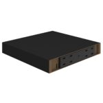 Étagères murales flottantes 2 pcs noir 23x23,5x3,8 cm MDF – Image 6