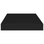 Étagères murales flottantes 2 pcs noir 40x23x3,8 cm MDF – Image 4
