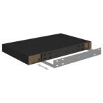 Étagères murales flottantes 2 pcs noir 40x23x3,8 cm MDF – Image 5