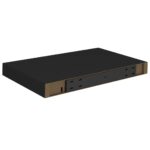 Étagères murales flottantes 4 pcs noir 40x23x3,8 cm MDF – Image 5