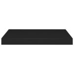 Étagères murales flottantes 2 pcs noir 50x23x3,8 cm MDF – Image 3