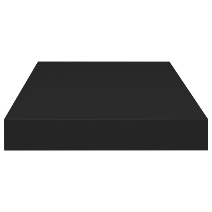 Étagères murales flottantes 2 pcs noir 50x23x3,8 cm MDF – Image 4
