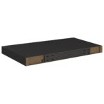 Étagères murales flottantes 2 pcs noir 50x23x3,8 cm MDF – Image 6