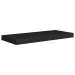 Étagères murales flottantes 4 pcs noir 60x23,5x3,8 cm MDF – Image 2