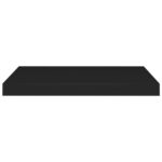 Étagères murales flottantes 4 pcs noir 60x23,5x3,8 cm MDF – Image 3