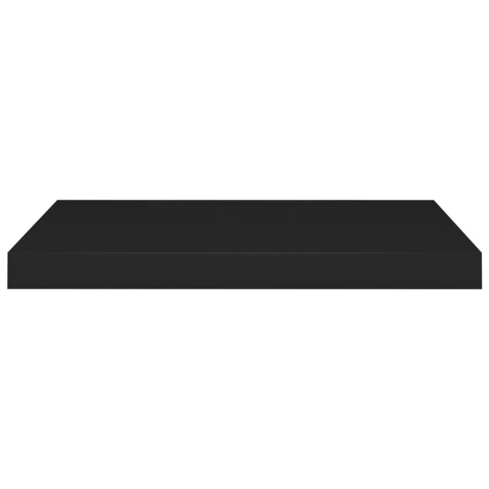 Étagères murales flottantes 4 pcs noir 60x23,5x3,8 cm MDF – Image 3
