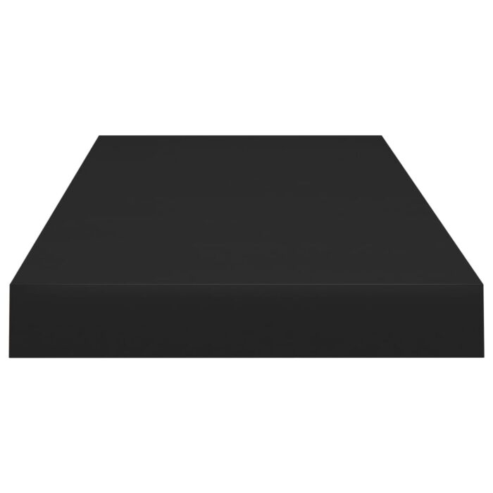 Étagères murales flottantes 4 pcs noir 60x23,5x3,8 cm MDF – Image 4