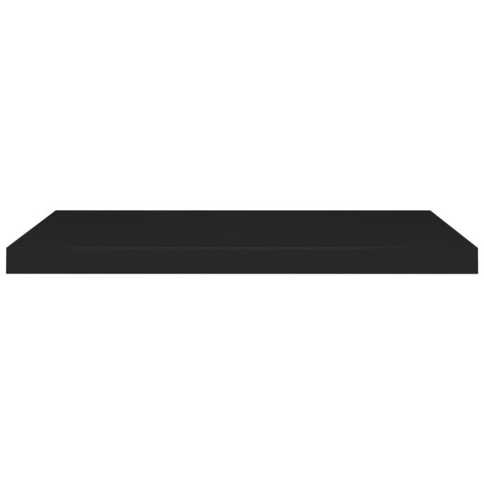 Étagère flottante murale noir 80x23,5x3,8 cm MDF – Image 2