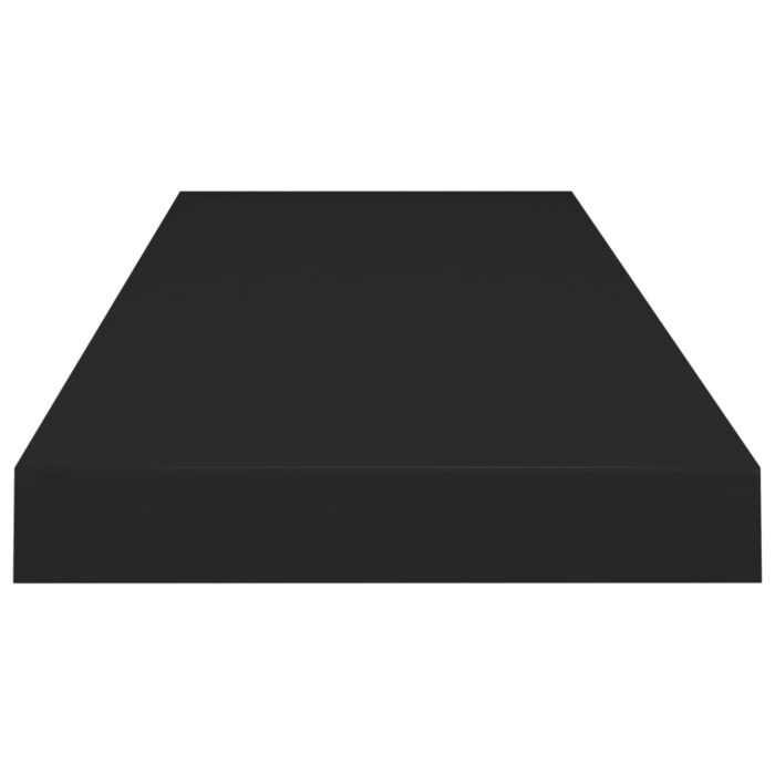 Étagère flottante murale noir 80x23,5x3,8 cm MDF – Image 3