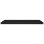 Étagères murales flottantes 2 pcs noir 90x23,5x3,8 cm MDF – Image 3