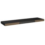 Étagères murales flottantes 2 pcs noir 90x23,5x3,8 cm MDF – Image 6