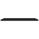 Étagères murales flottantes 2 pcs noir 120x23,5x3,8 cm MDF – Image 3