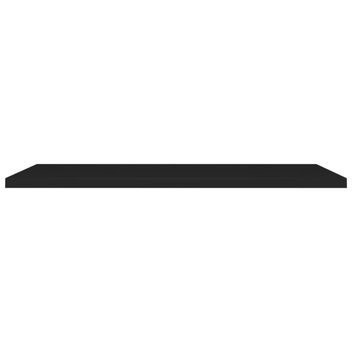 Étagères murales flottantes 2 pcs noir 120x23,5x3,8 cm MDF – Image 3