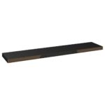 Étagères murales flottantes 2 pcs noir 120x23,5x3,8 cm MDF – Image 6
