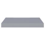 Étagères murales flottantes 2 pcs Gris 40x23x3,8 cm MDF – Image 3