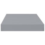 Étagères murales flottantes 4 pcs Gris 40x23x3,8 cm MDF – Image 3