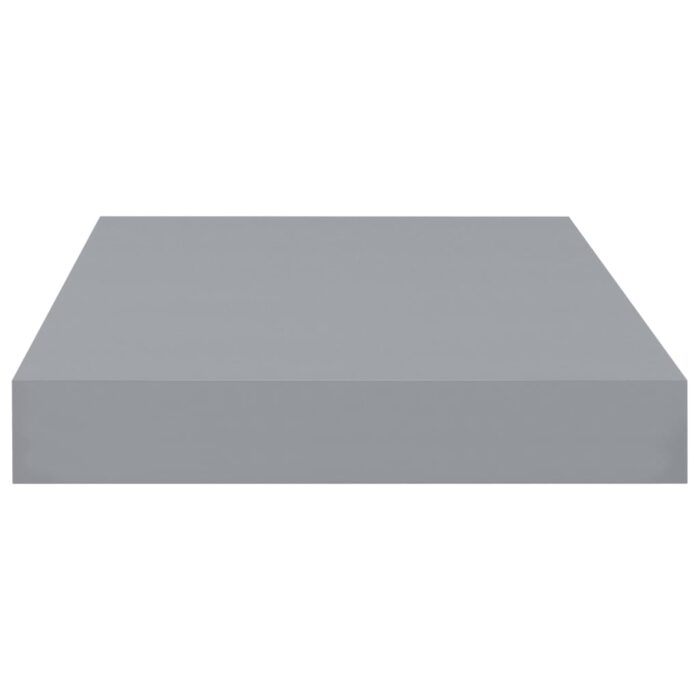 Étagères murales flottantes 4 pcs Gris 40x23x3,8 cm MDF – Image 3