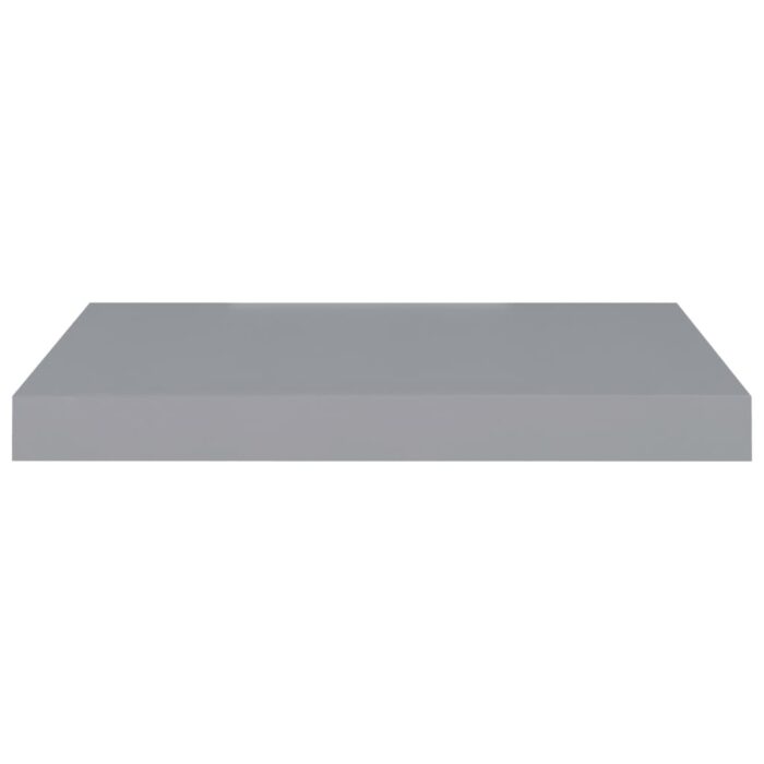 Étagère murale flottante gris 50x23x3,8 cm MDF – Image 2