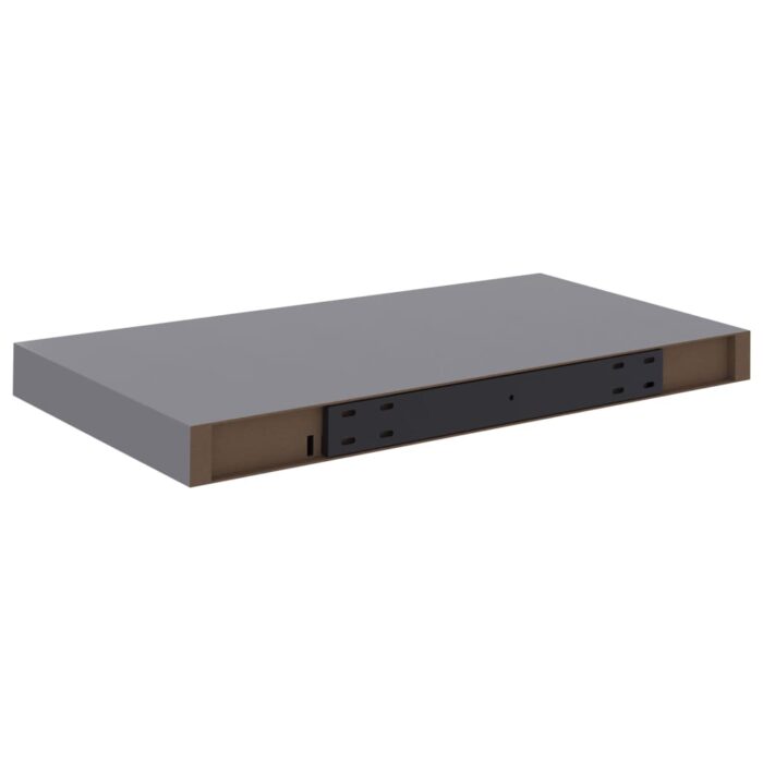 Étagère murale flottante gris 50x23x3,8 cm MDF – Image 4