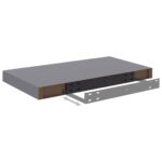 Étagère murale flottante gris 50x23x3,8 cm MDF – Image 5