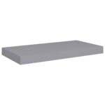 Étagères murales flottantes 4 pcs gris 50x23x3,8 cm MDF – Image 2