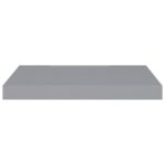 Étagères murales flottantes 4 pcs gris 50x23x3,8 cm MDF – Image 3