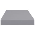 Étagères murales flottantes 4 pcs gris 50x23x3,8 cm MDF – Image 4