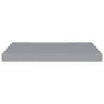 Étagère murale flottante gris 60x23,5x3,8 cm MDF – Image 2