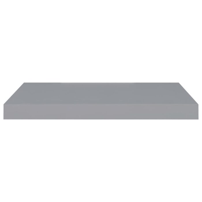 Étagère murale flottante gris 60x23,5x3,8 cm MDF – Image 2