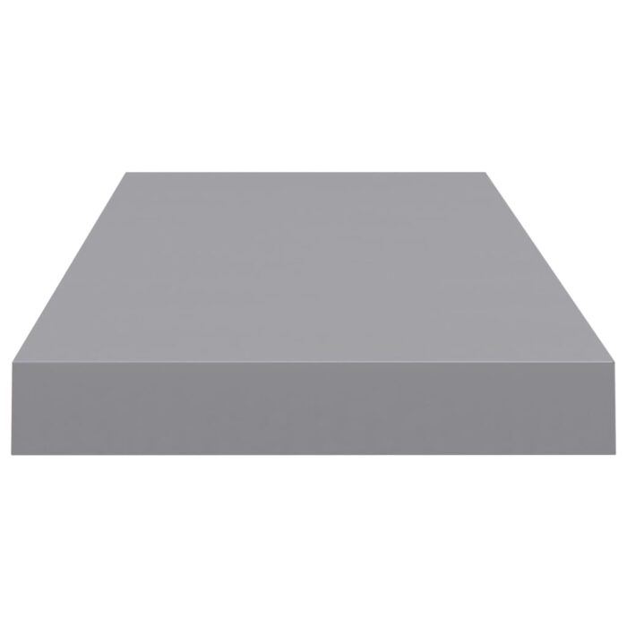 Étagère murale flottante gris 60x23,5x3,8 cm MDF – Image 3