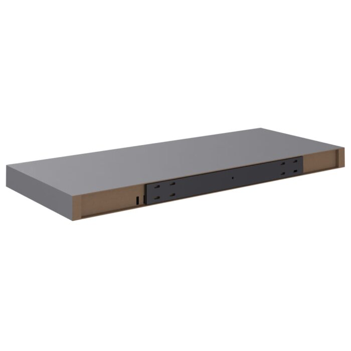 Étagère murale flottante gris 60x23,5x3,8 cm MDF – Image 5