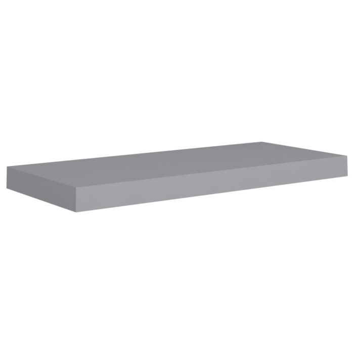 Étagères murales flottantes 4 pcs Gris 60x23,5x3,8 cm MDF – Image 2