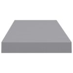 Étagères murales flottantes 4 pcs Gris 60x23,5x3,8 cm MDF – Image 4