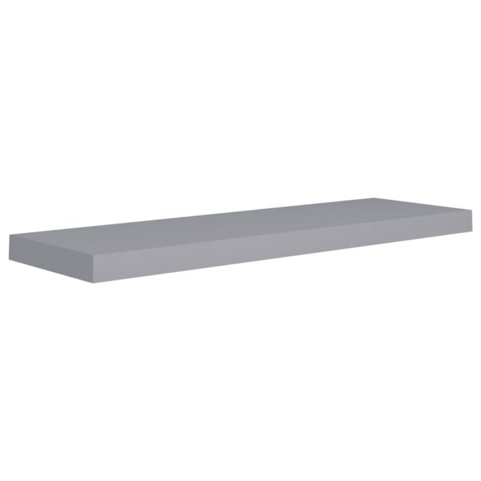 Étagères murales flottantes 4 pcs gris 80x23,5x3,8 cm MDF – Image 2