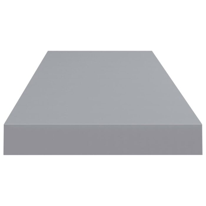 Étagères murales flottantes 4 pcs gris 80x23,5x3,8 cm MDF – Image 4